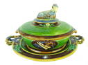 Rare Minton Majolica Butter Dish on