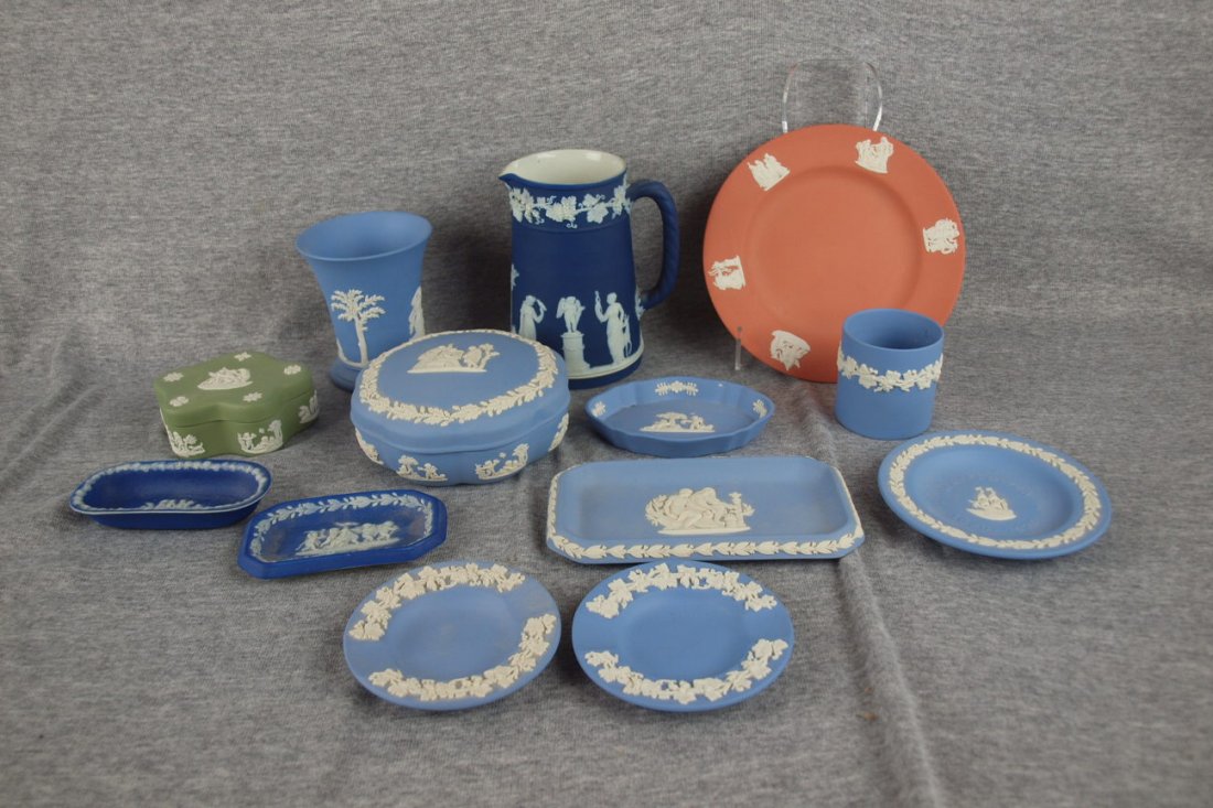 Wedgwood Jasperware lot of 13 assorted items: Wedgwood Jasperware lot of 13 assorted items