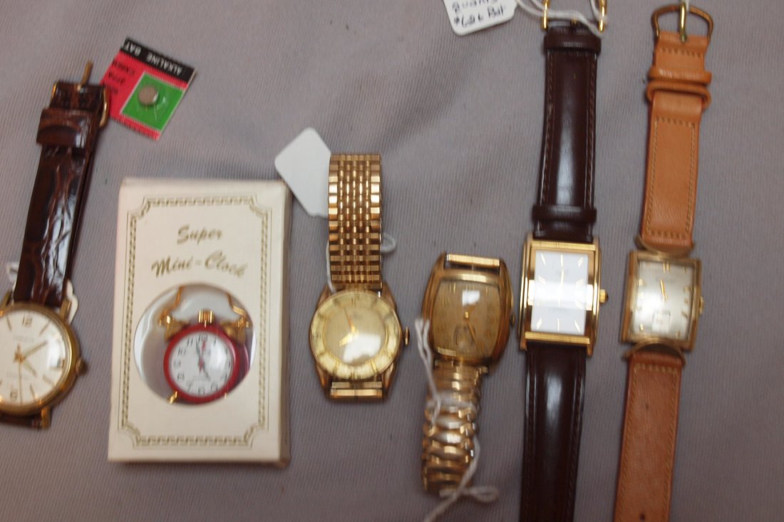 Lot of 6 wrist watches - Elgin, Wittnauer & others: Lot of 6 wrist watches - Elgin, Wittnauer & others