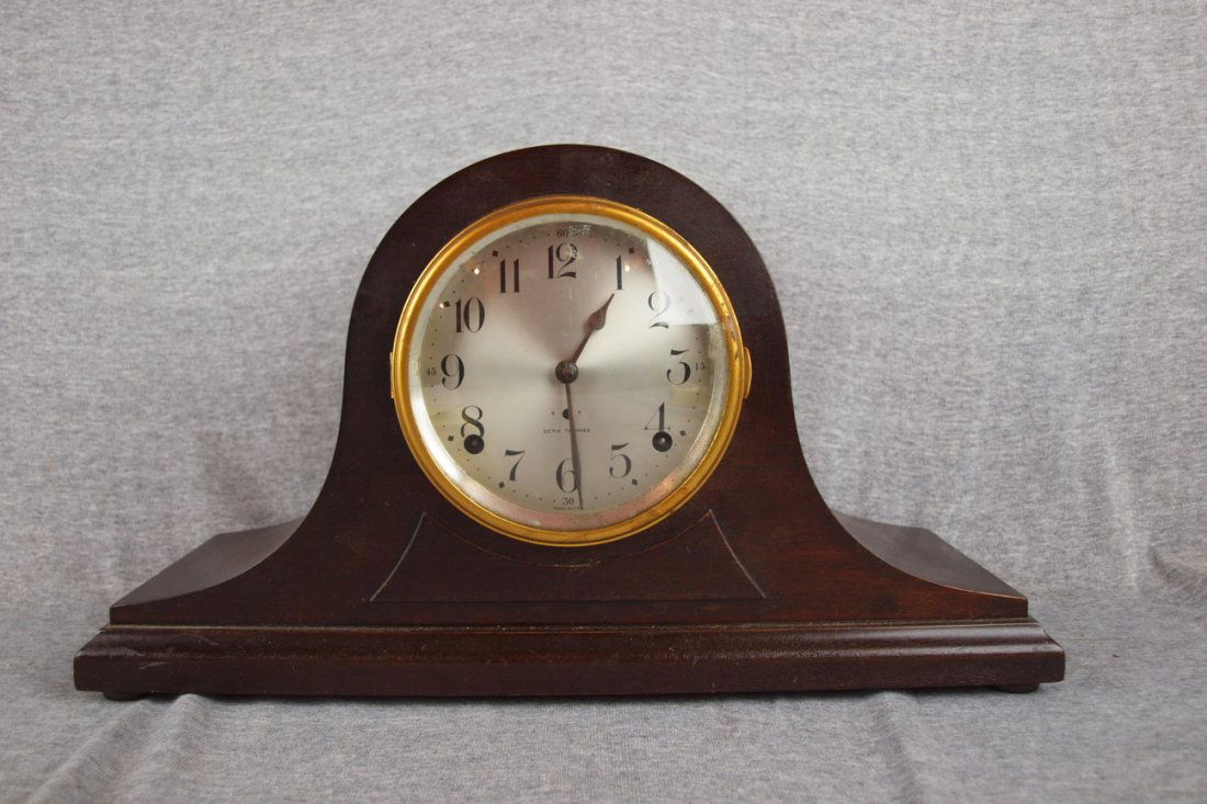 Seth Thomas camel back shelf clock: Seth Thomas camel back shelf clock