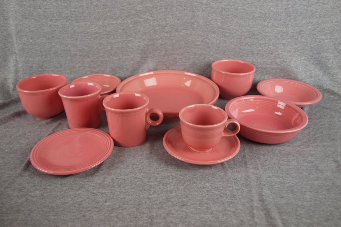 Fiesta Post 86 Rose lot of 11 pieces: Fiesta Post 86 Rose lot of 11 pieces