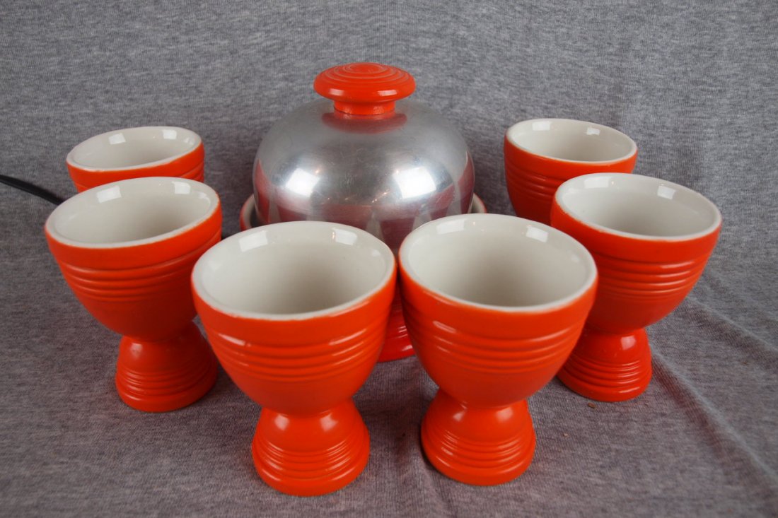 Hankscraft egg poacher and 6 cups: Hankscraft egg poacher and 6 cups
