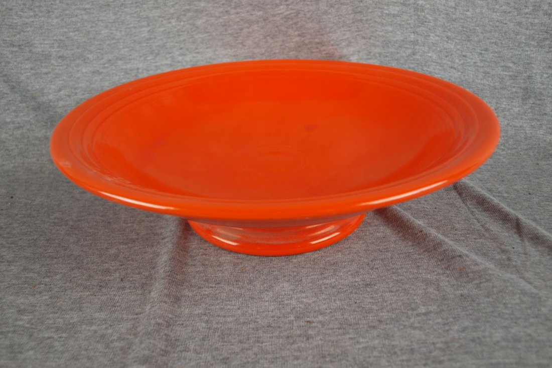 Fiesta red 12" compote : Fiesta red 12" compote