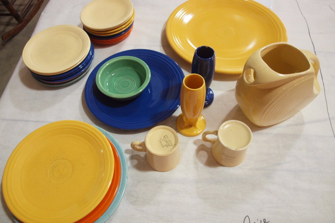 Fiesta lot of 27 pieces, chips, nicks, hairlines : Fiesta lot of 27 pieces, chips, nicks, hairlines as is
