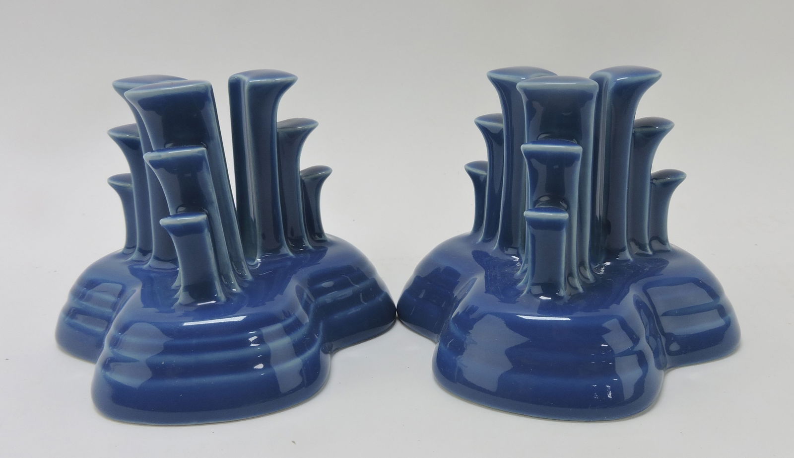 Fiesta Post 86 pyramid candle holders, (1 of 1)