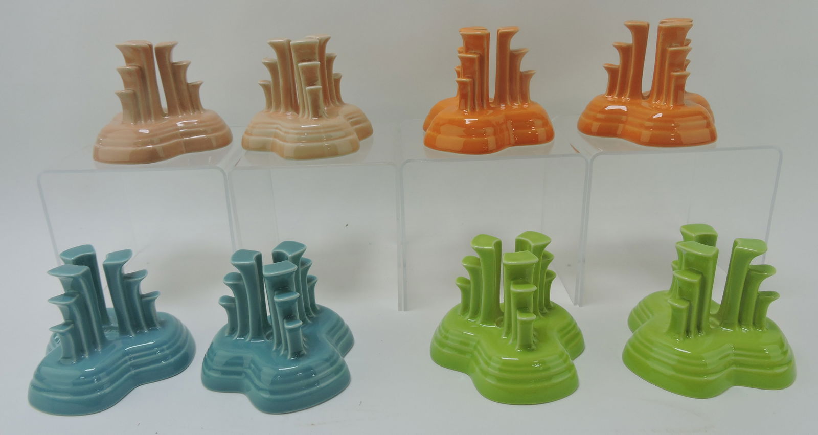 Fiesta Post 86 pyramid candle holder (1 of 1)