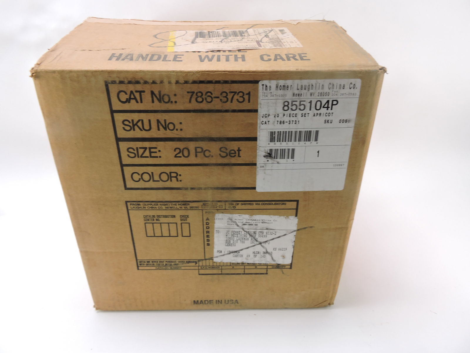 Fiesta Post 86 apricot 20 piece set, (1 of 1)