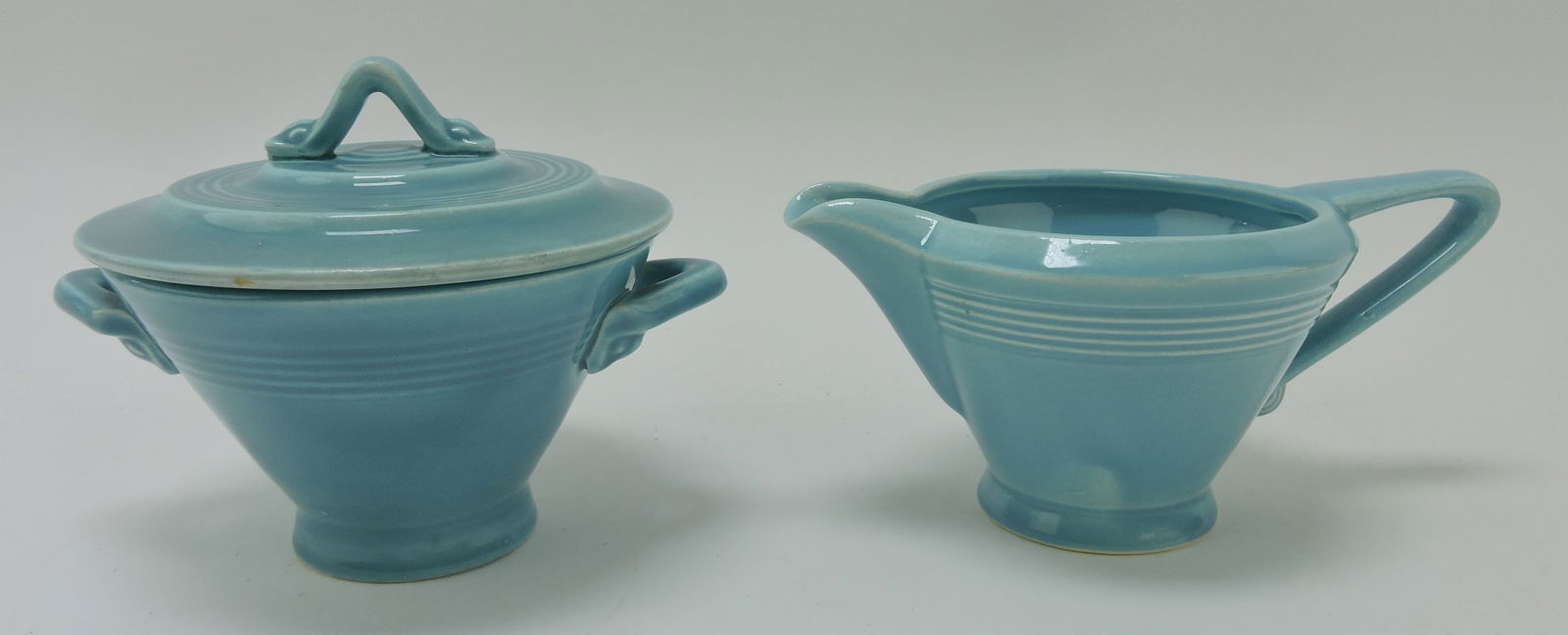 Harlequin cream & sugar, turquoise: .