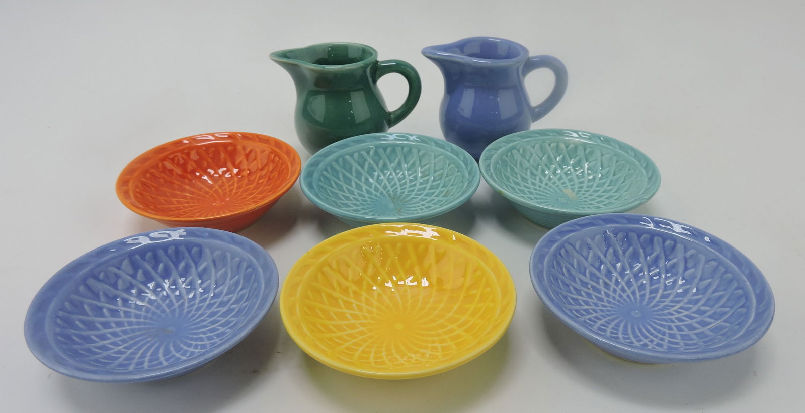 Harlequin creamer (2) and nut cup (6) (1 of 1)