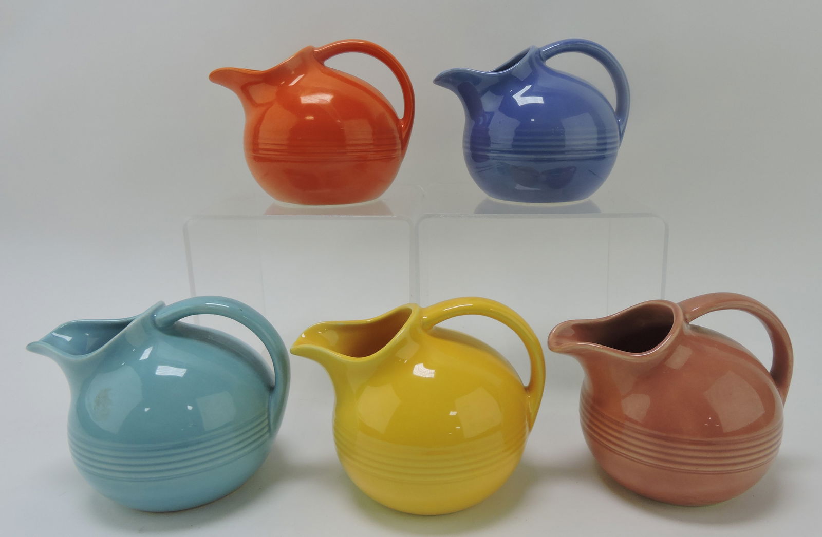 Harlequin novelty creamer group,: 5 mixed