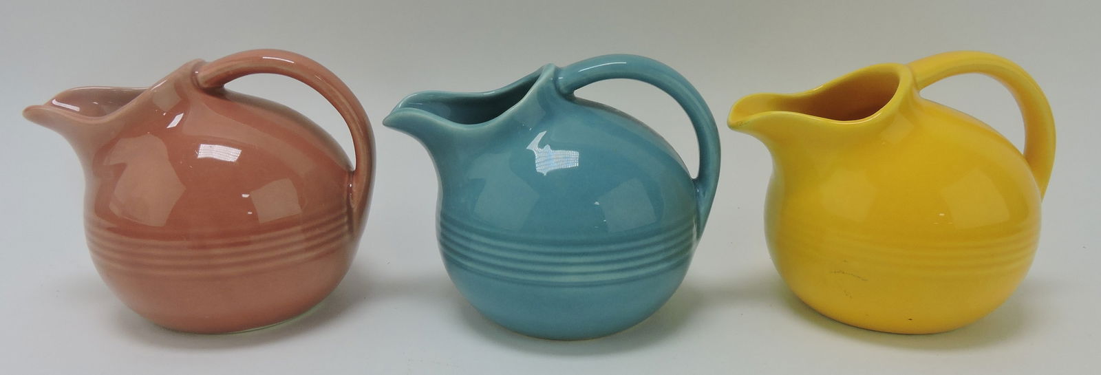 Harlequin novelty creamer group,: 3 mixed