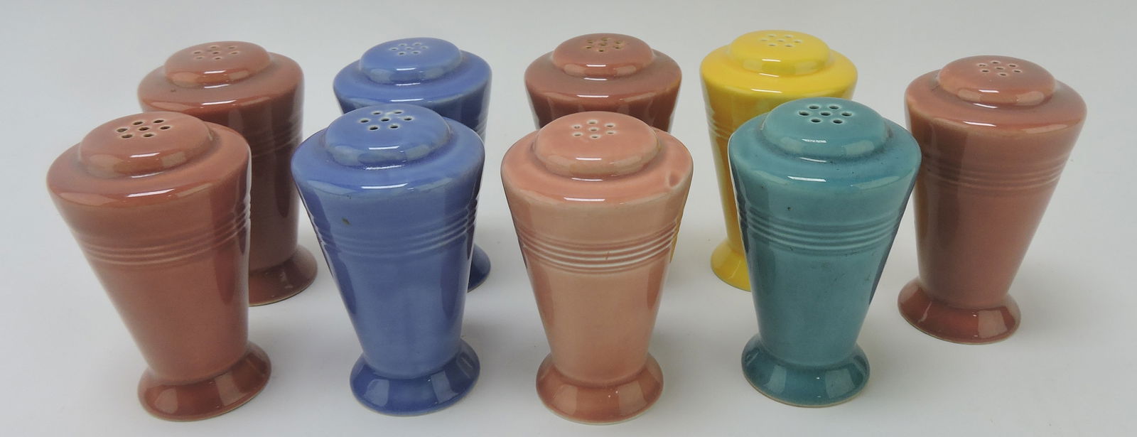 Harlequin shaker group, 3 pair,: 3 single