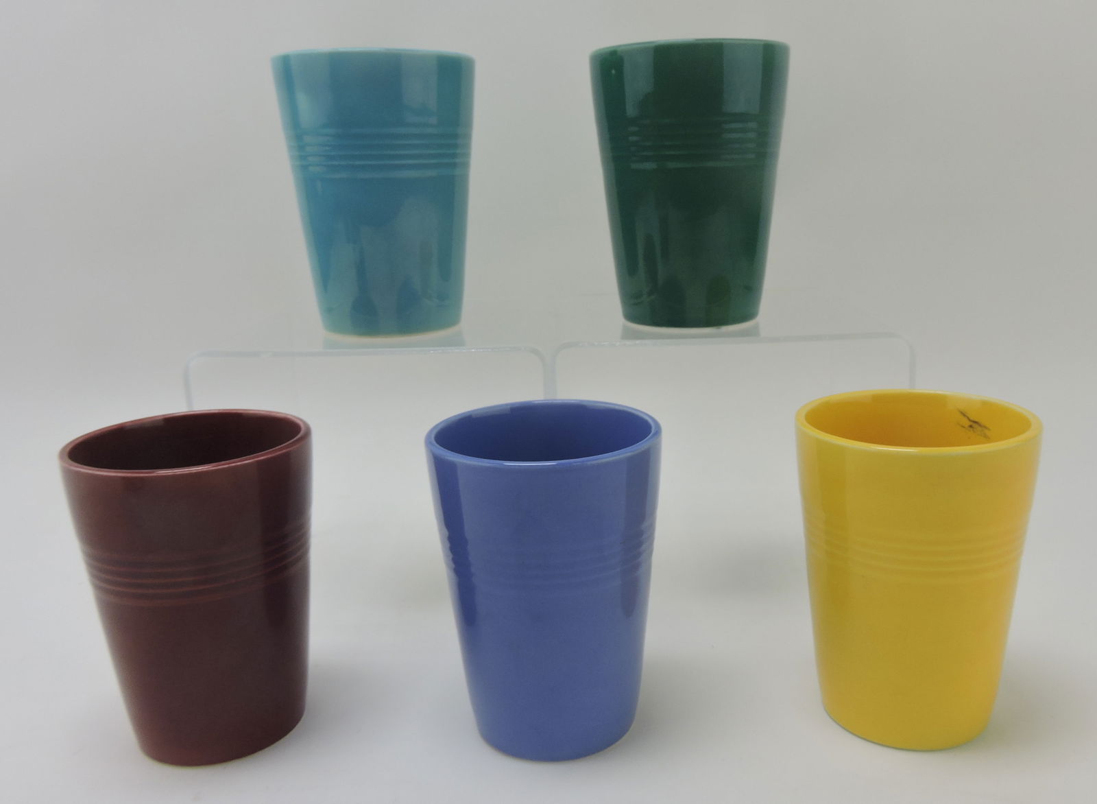 Harlequin tumbler group, 5 different colors: .