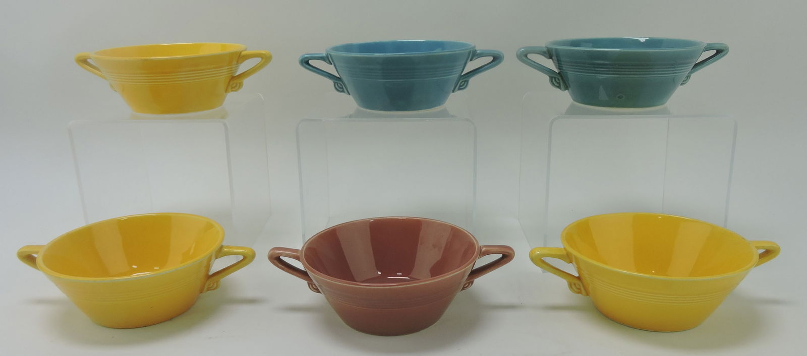 Harlequin cream soup group,: 6 mixed