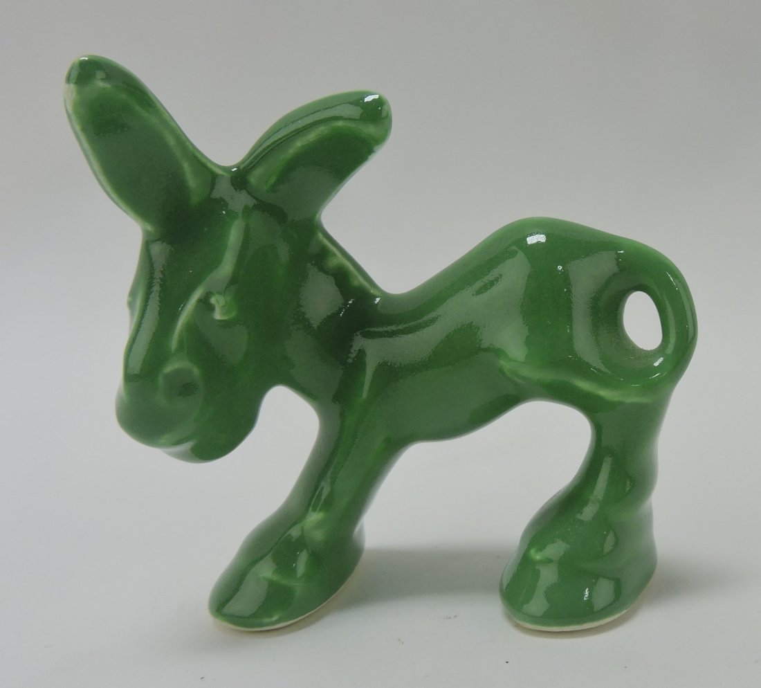 RARE Harlequin animal, donkey,: medium green