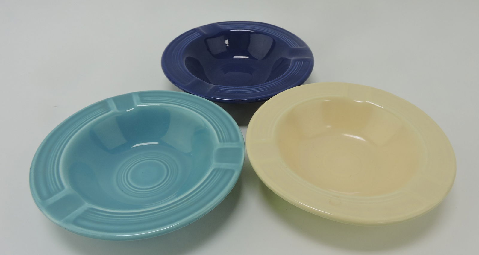 Fiesta ashtray group, 3 mixed (1 of 1)