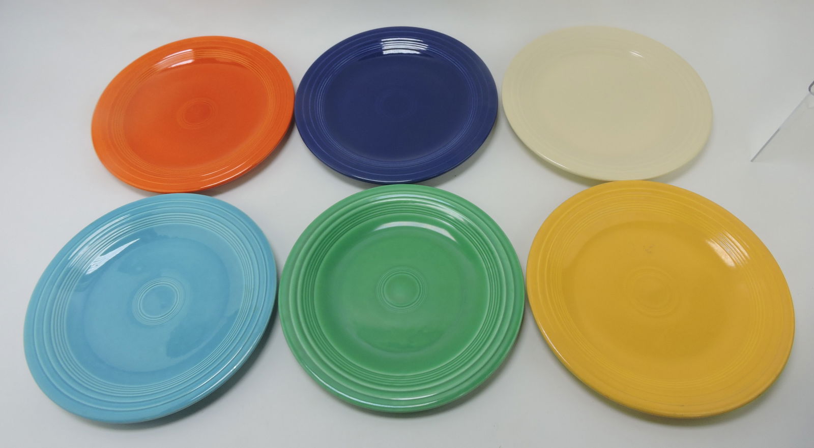 Fiesta 10" plate group, 6 original colors: .