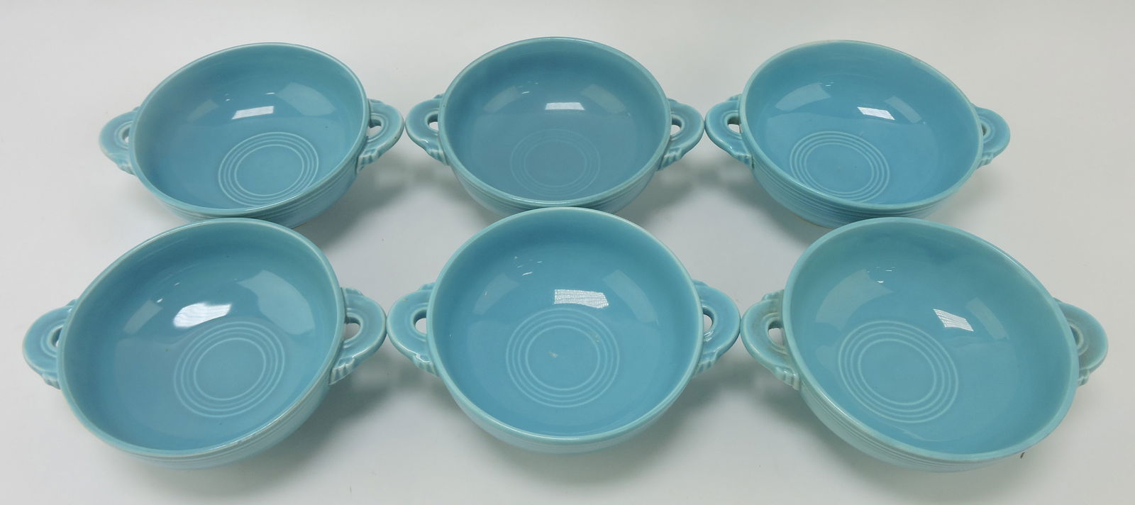 Fiesta cream soup group, 6 turquoise (1 of 1)