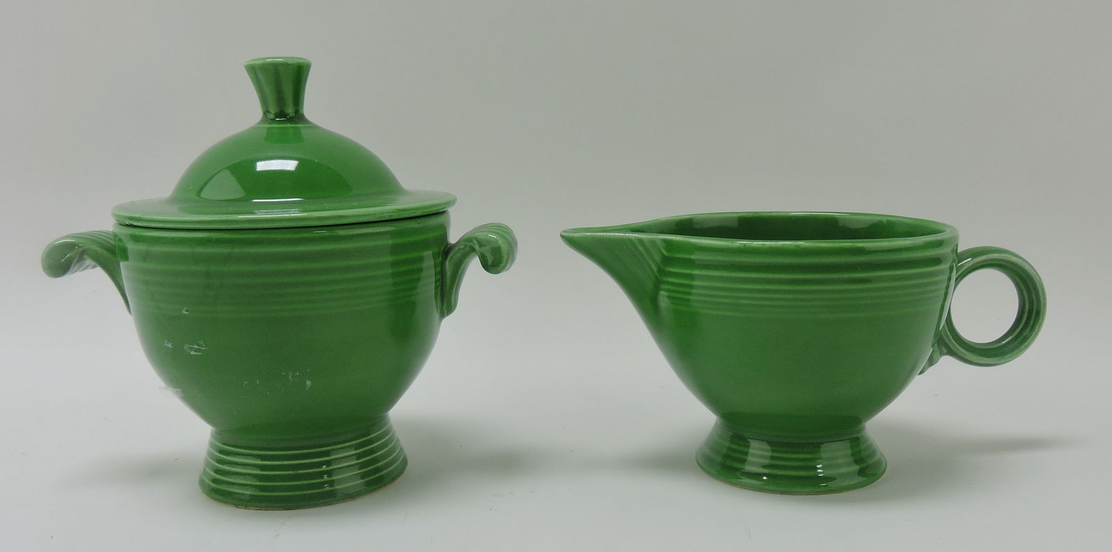 Fiesta cream & sugar, medium green (1 of 1)