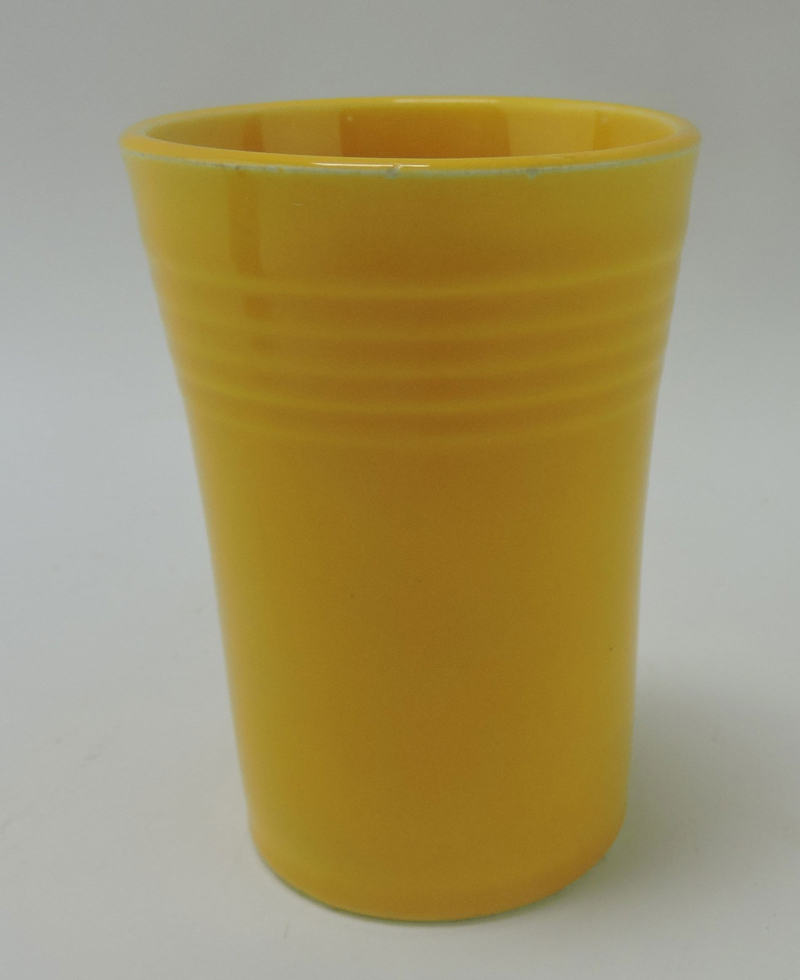 RARE Fiesta Harlequin yellow juice tumbler, (1 of 2)