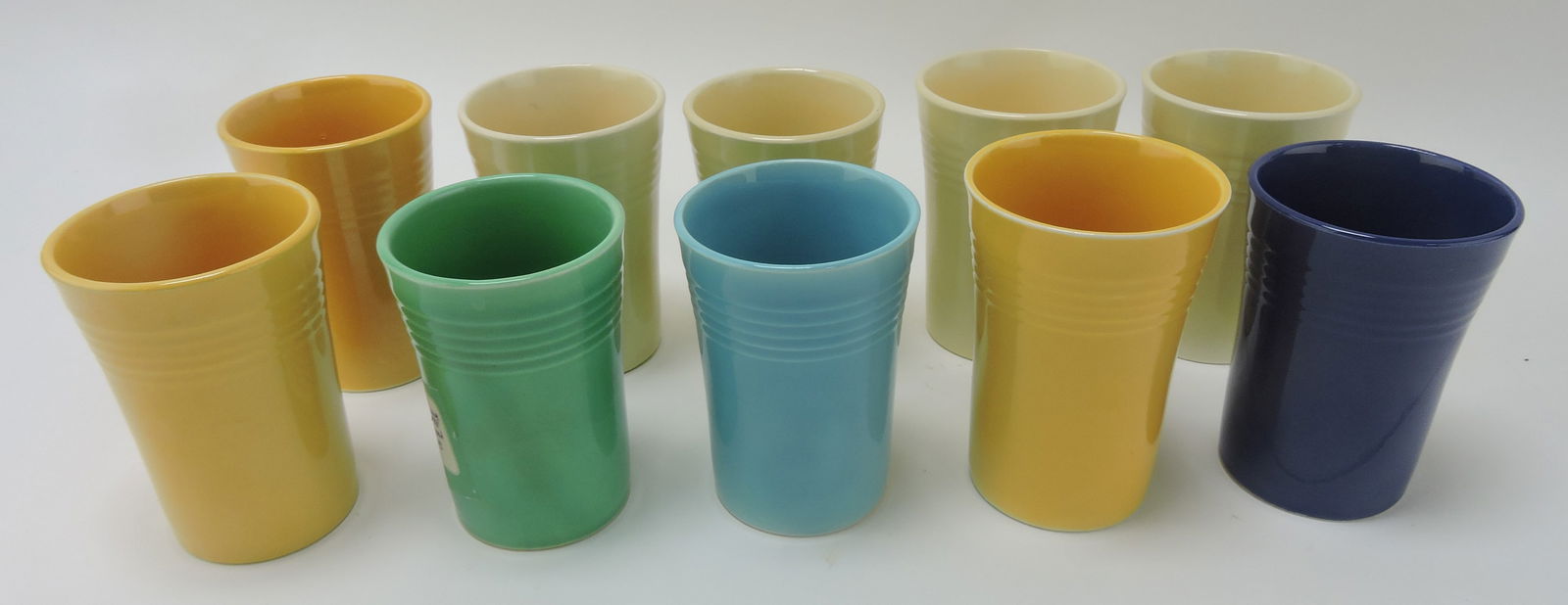 Fiesta juice tumbler group, 10 mixed: .