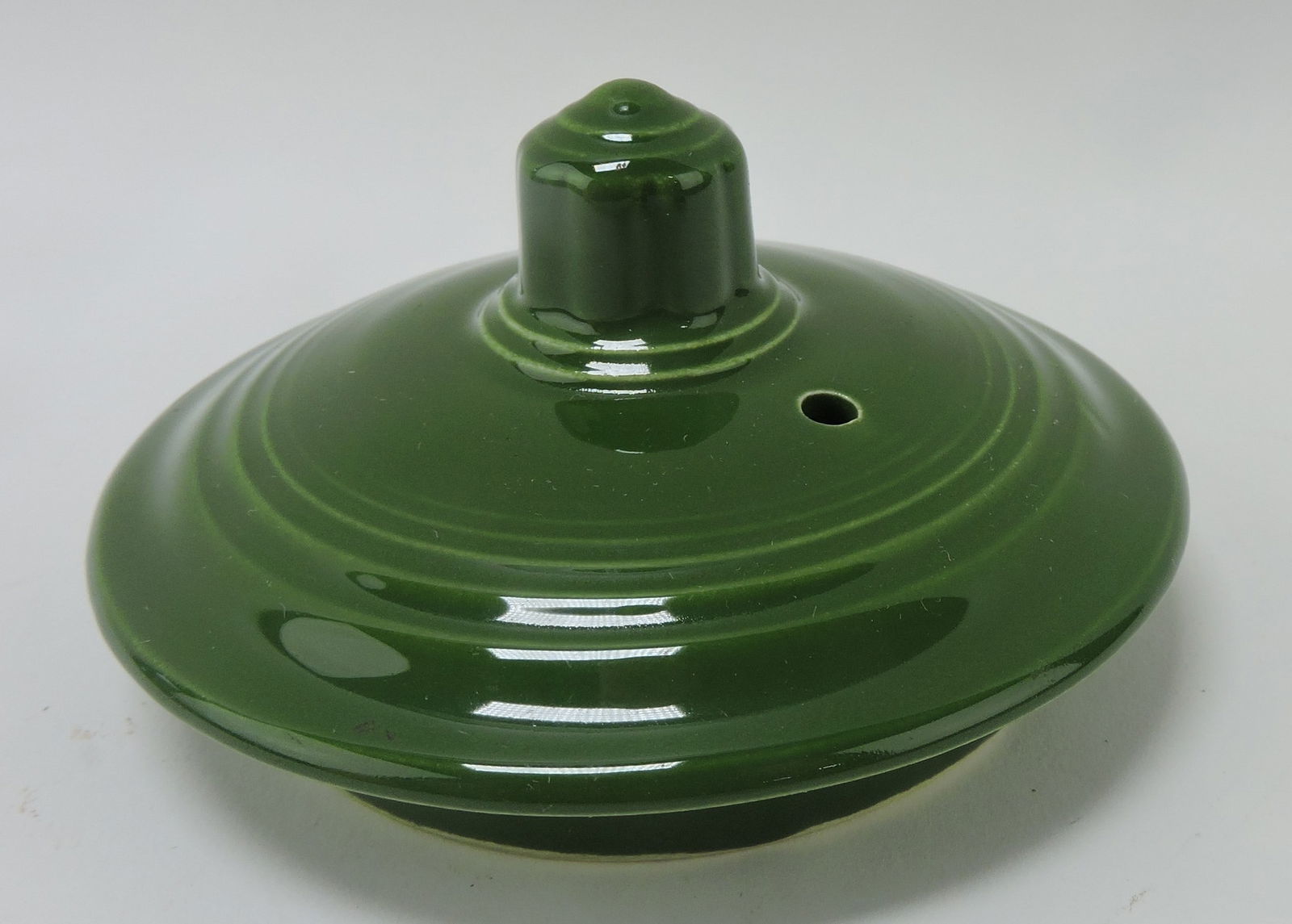 Fiesta medium teapot lid, dark green (1 of 1)