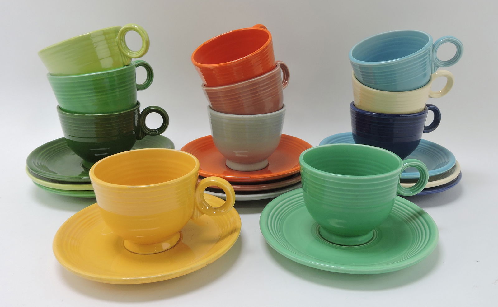Fiesta cup & saucer group, all 11 colors: .