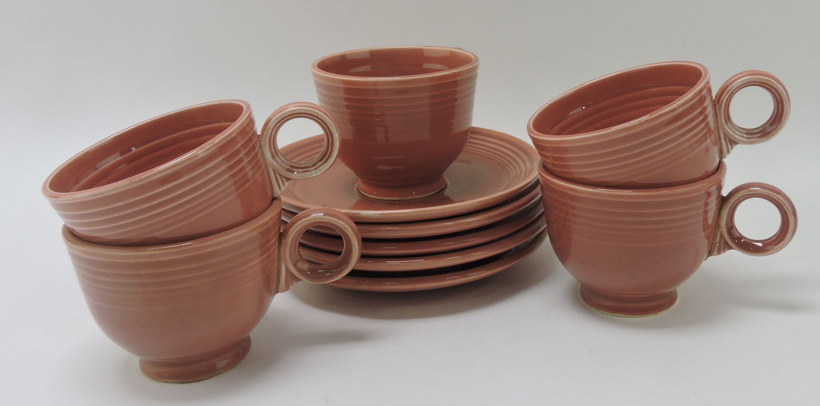 Fiesta cup & saucer group, 5 rose (1 of 1)