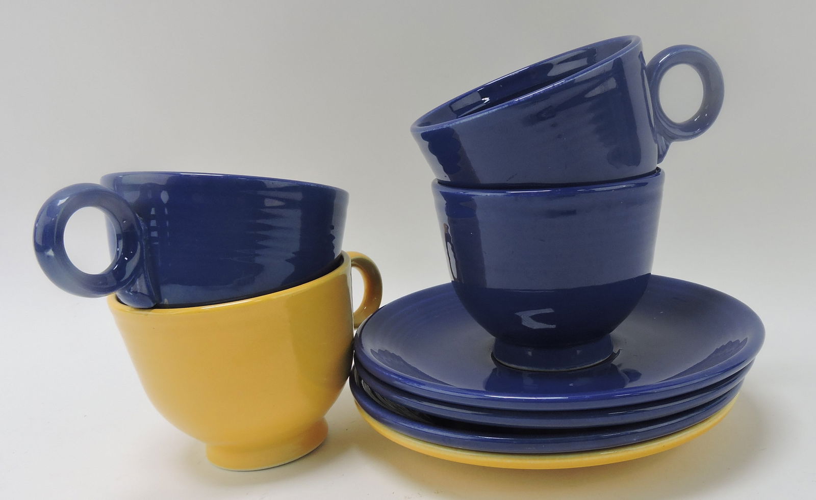 Fiesta cup & saucer group, 4 flat bottom (1 of 1)