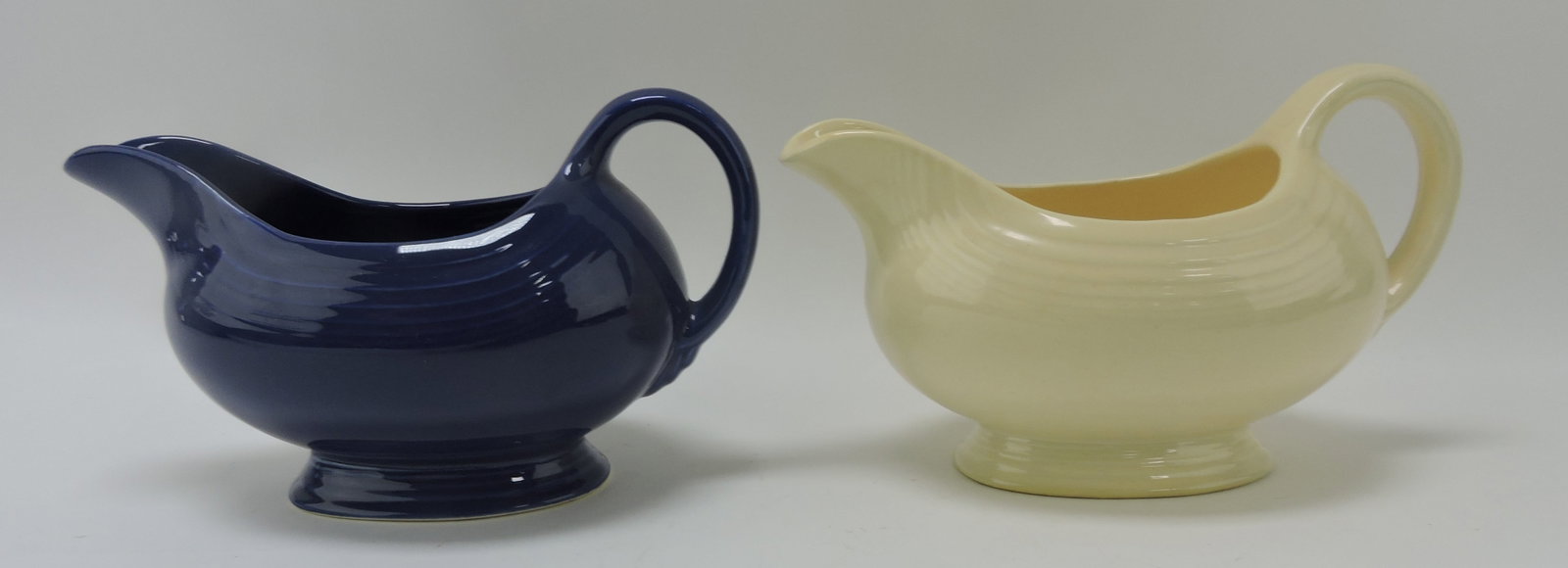 Fiesta sauce boat group, cobalt and: ivory