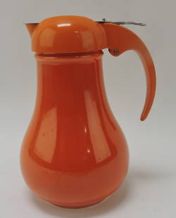 Fiesta syrup pitcher, red: .
