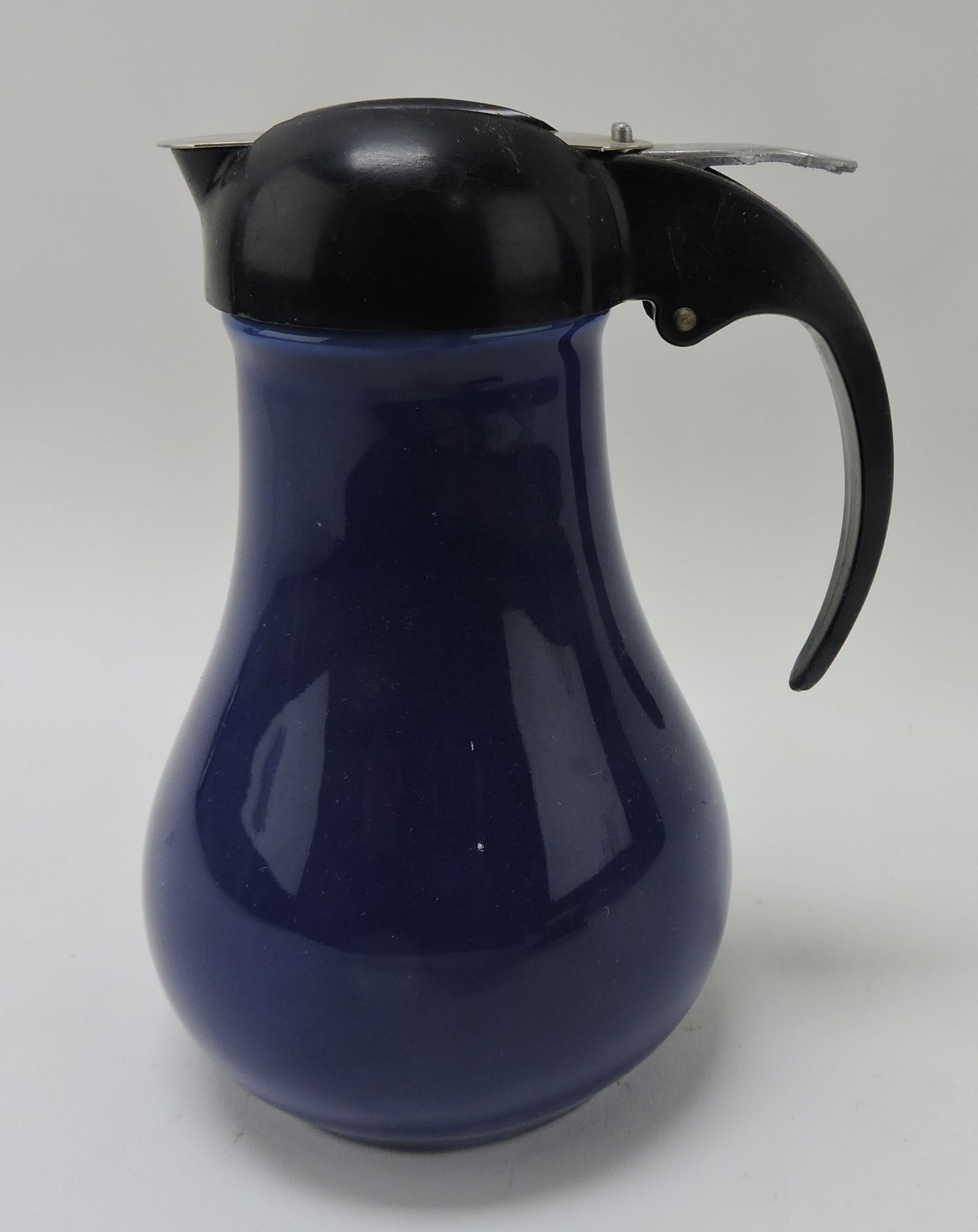 Fiesta style drip cut syrup pitcher, cobalt (1 of 2)