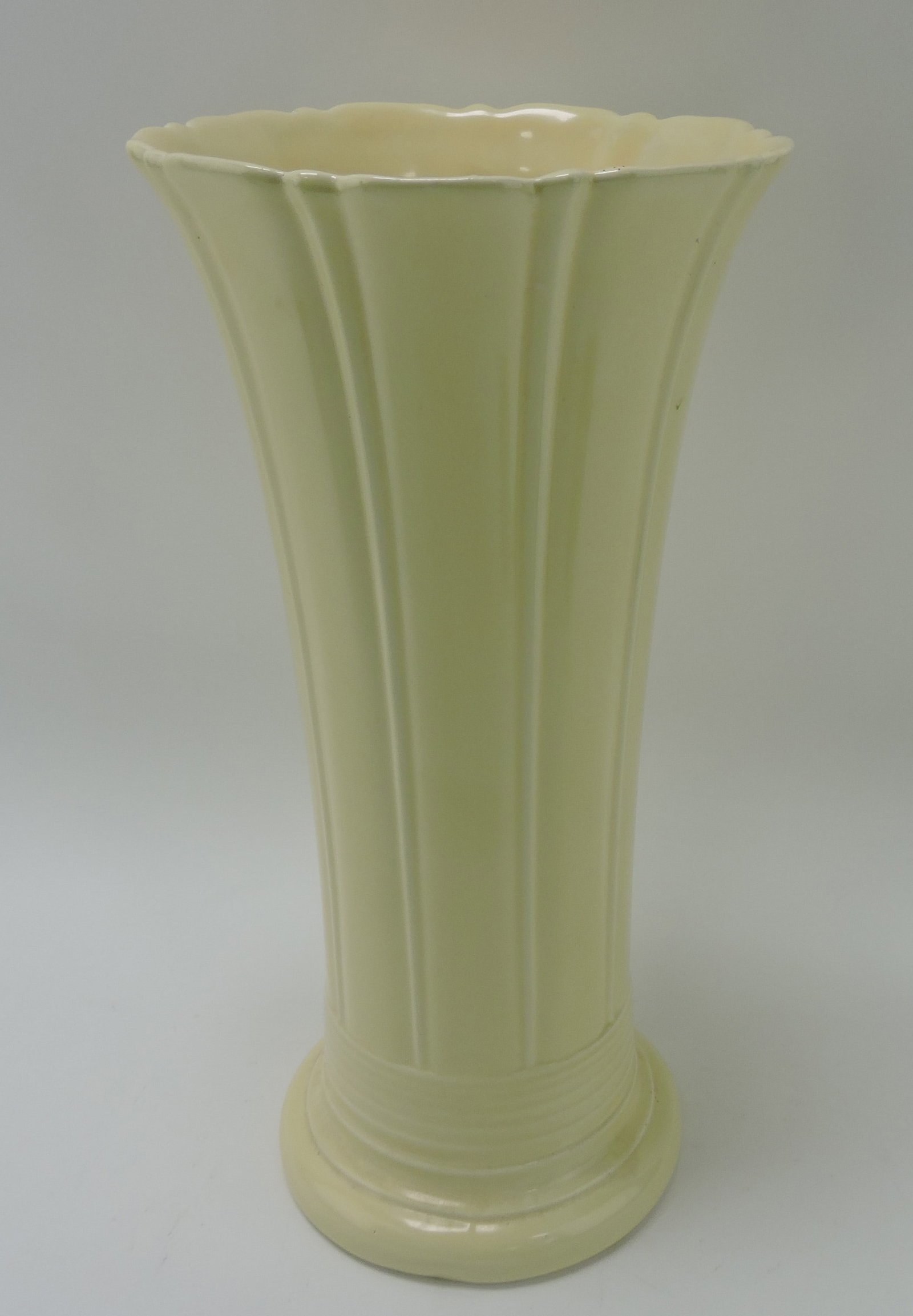Fiesta 12" flower vase, ivory: .