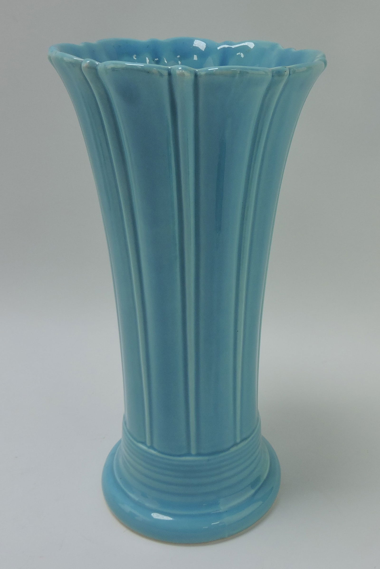 Fiesta 10" flower vase, turquoise (1 of 1)