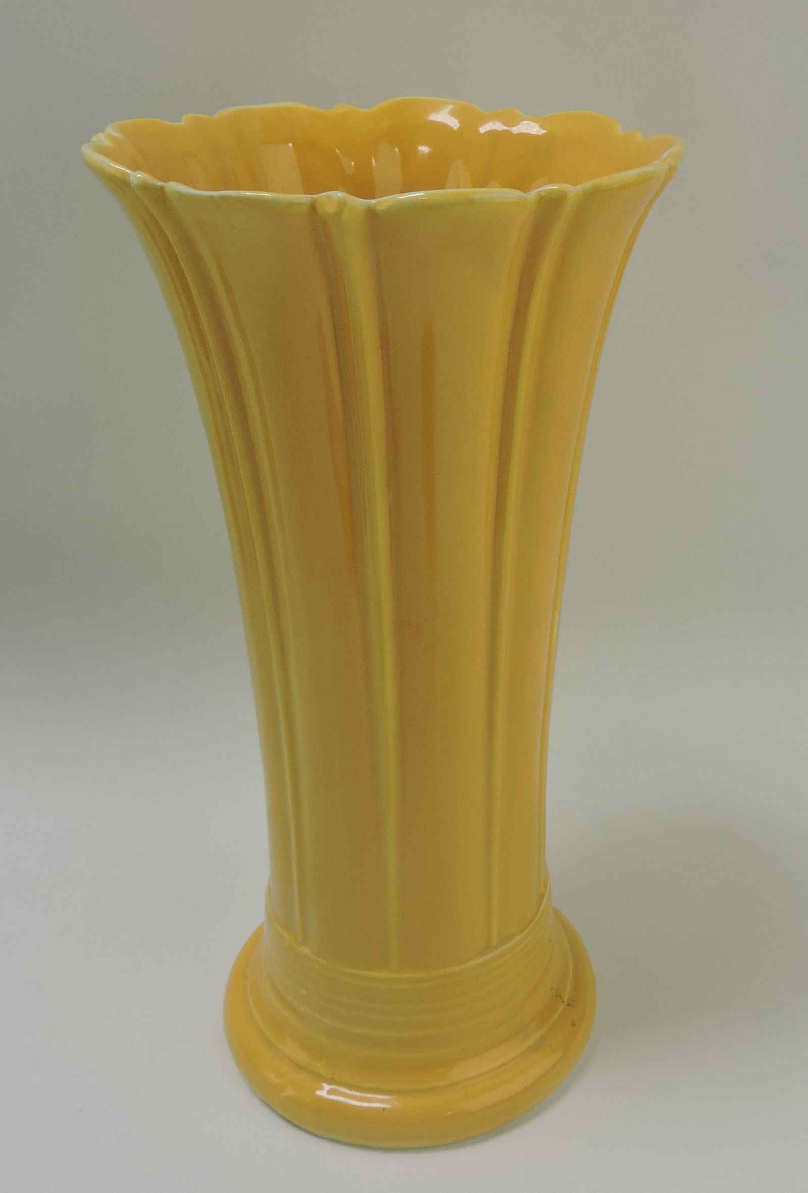 Fiesta 10" flower vase, yellow (1 of 1)