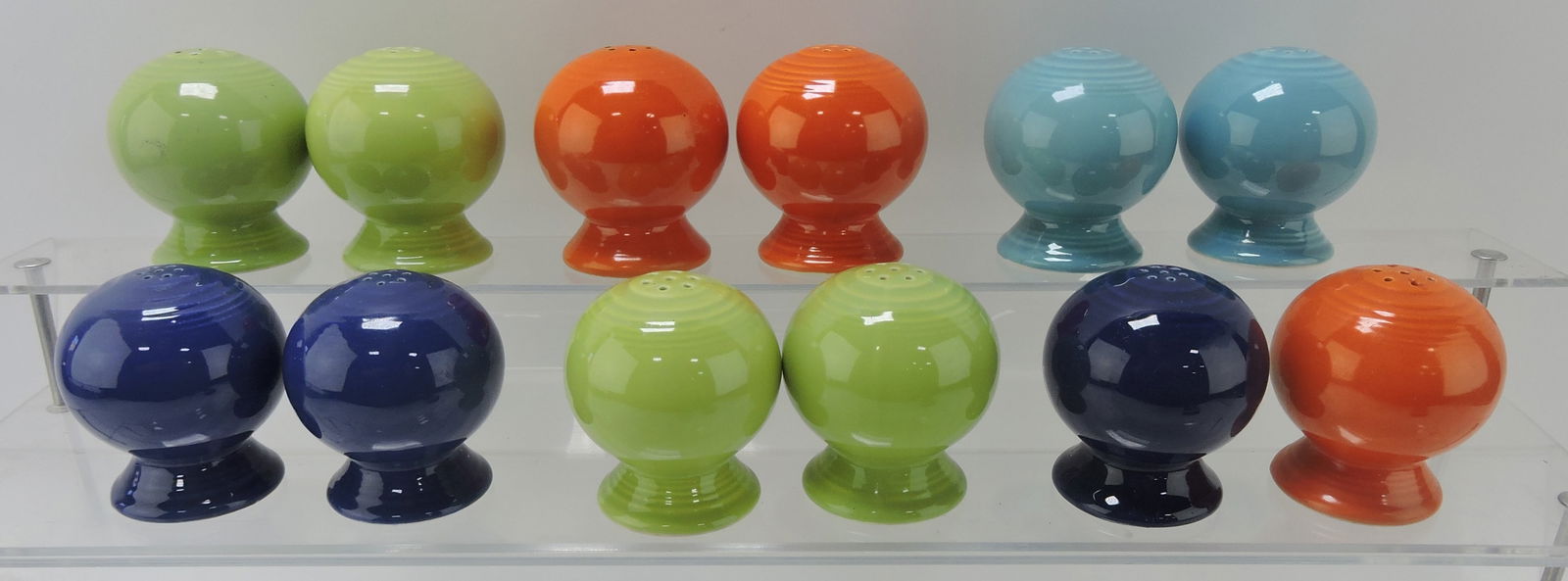 Fiesta shaker group, 5 pair, 2 singles: .