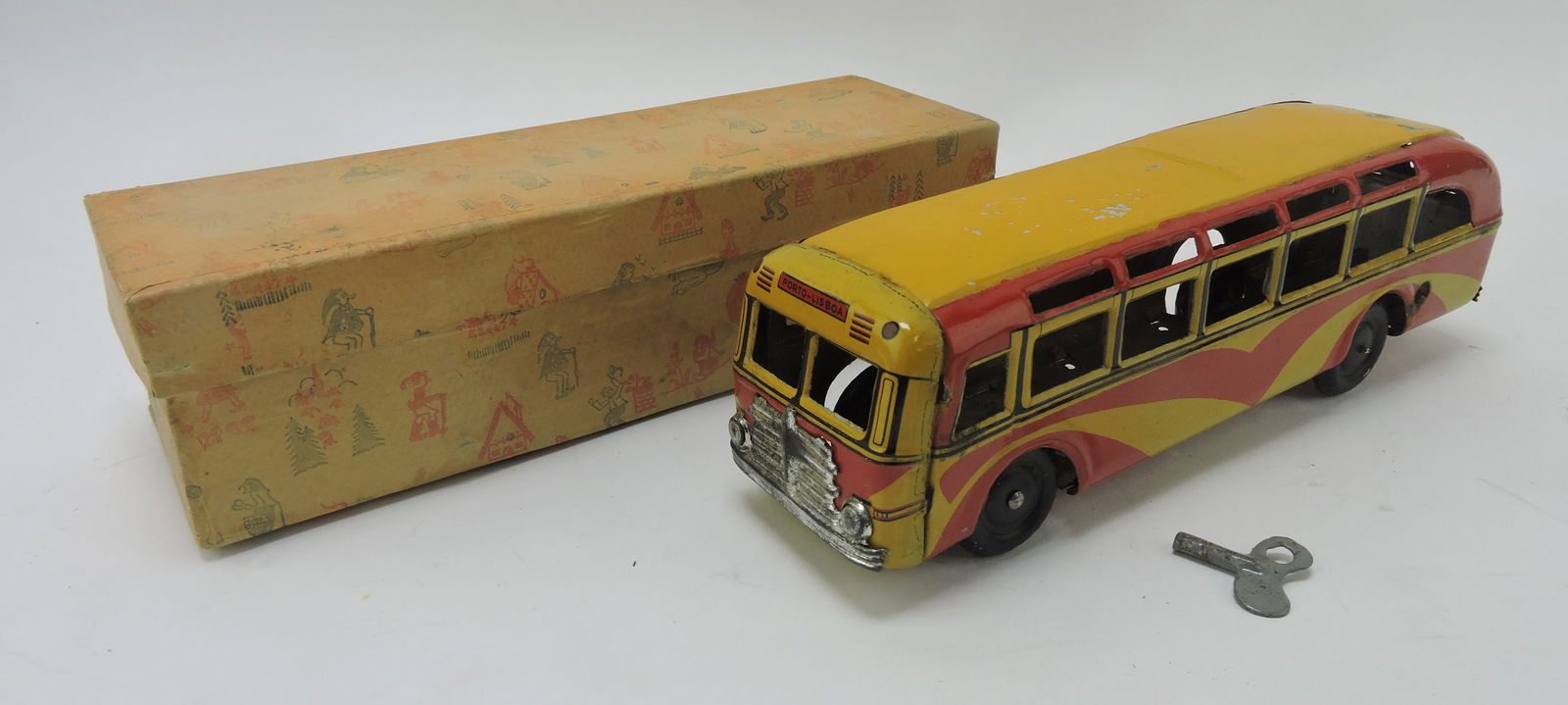 De Lousa tin litho key wind bus in (1 of 1)