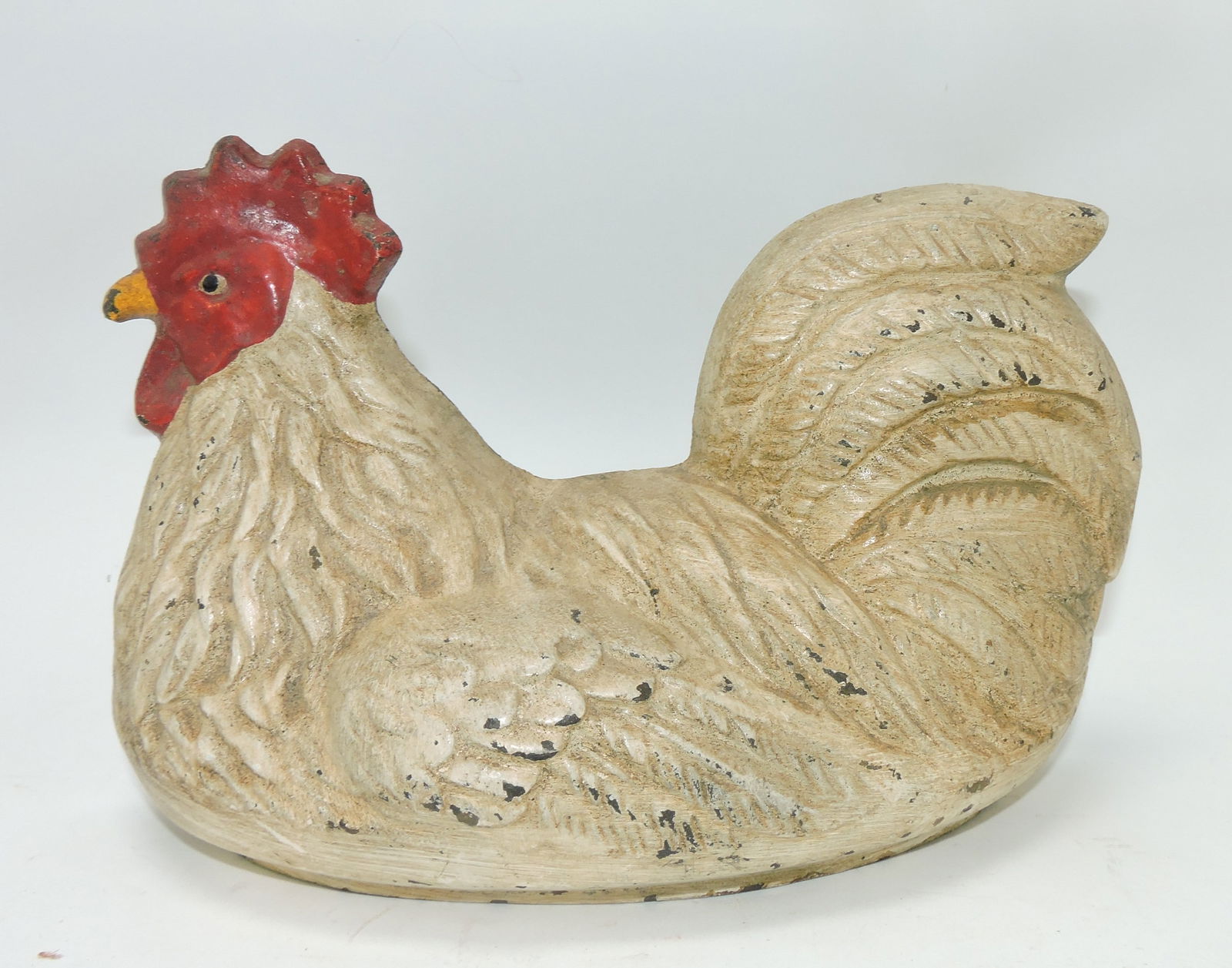 Cast iron hen door stop, 5 3/4" (1 of 2)
