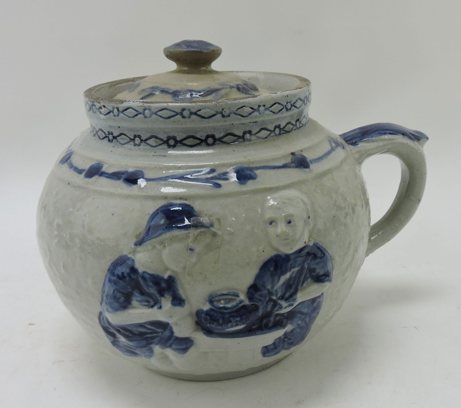 White's Pottery, Utica NY blue and white (1 of 2)