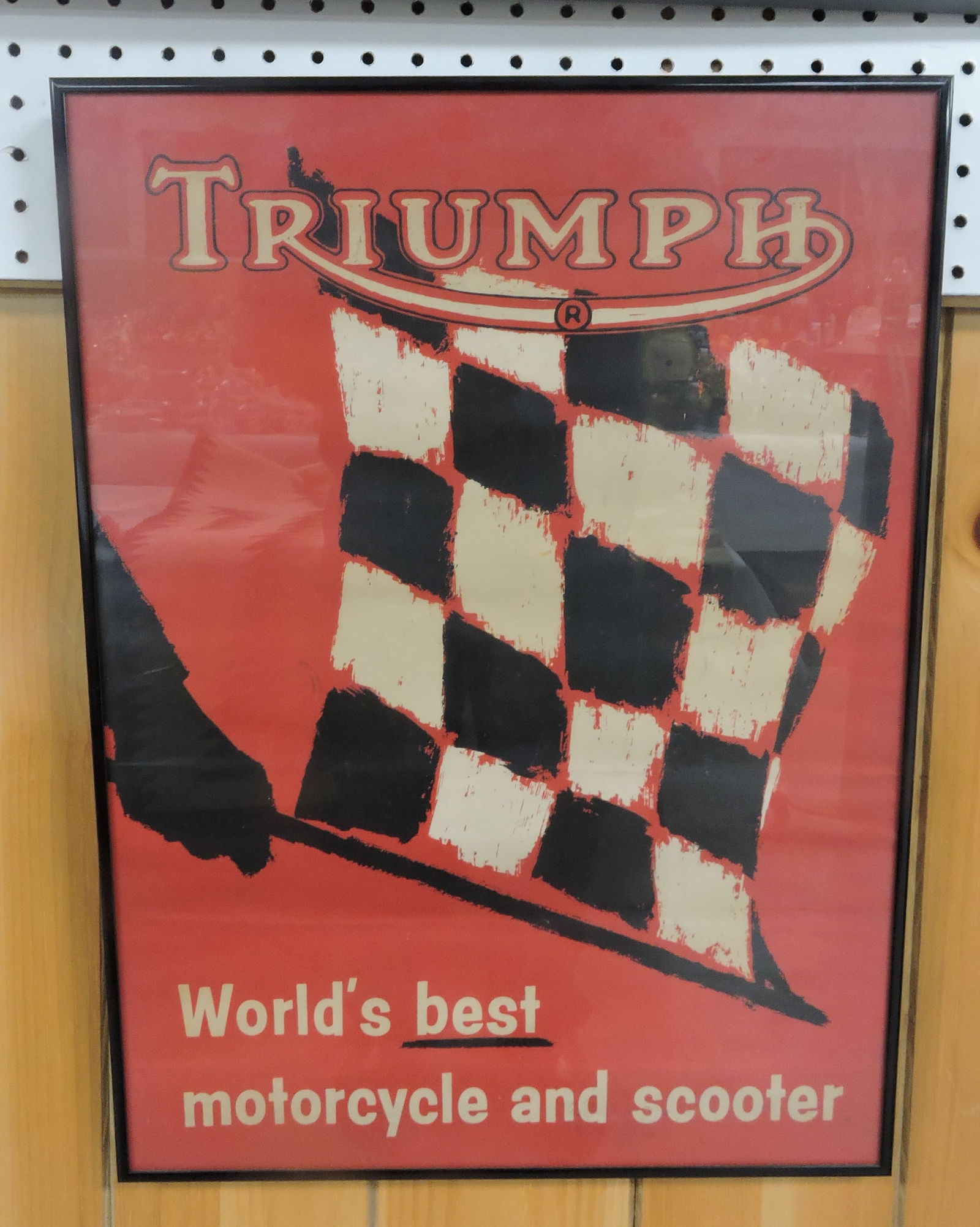 Vintage motorcycle poster 'Triumph, (1 of 1)