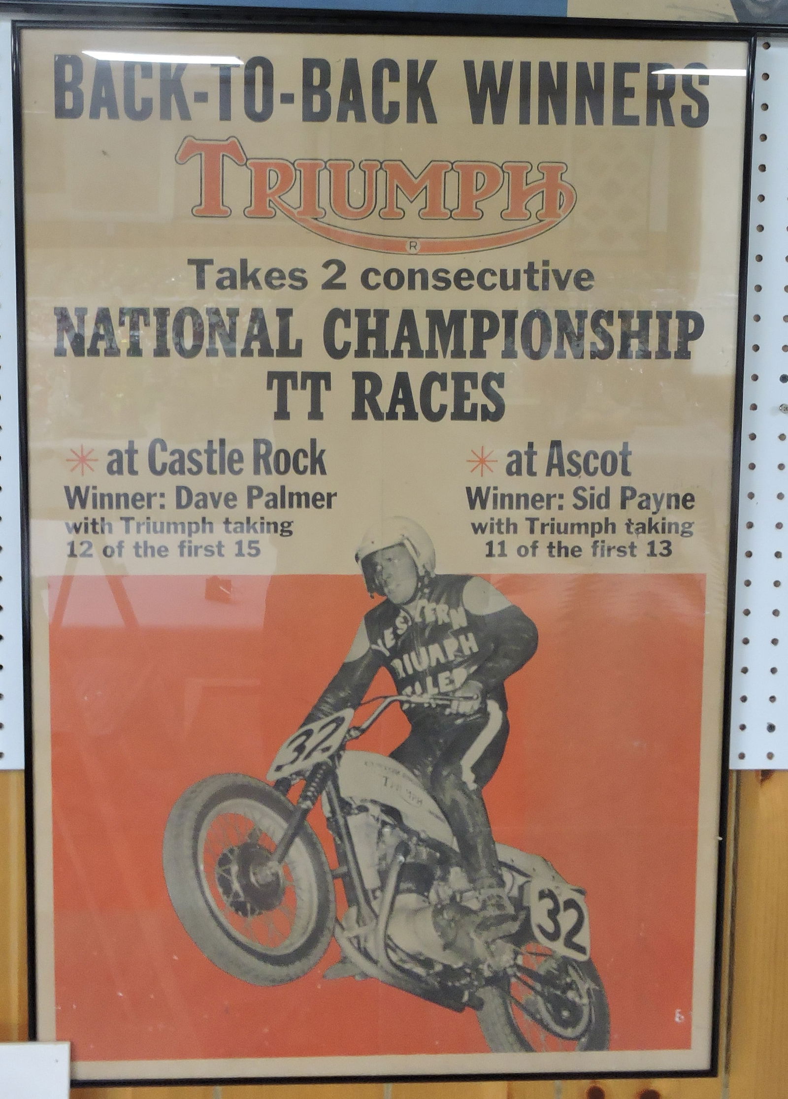 Vintage motorcycle poster 'Triumph (1 of 1)