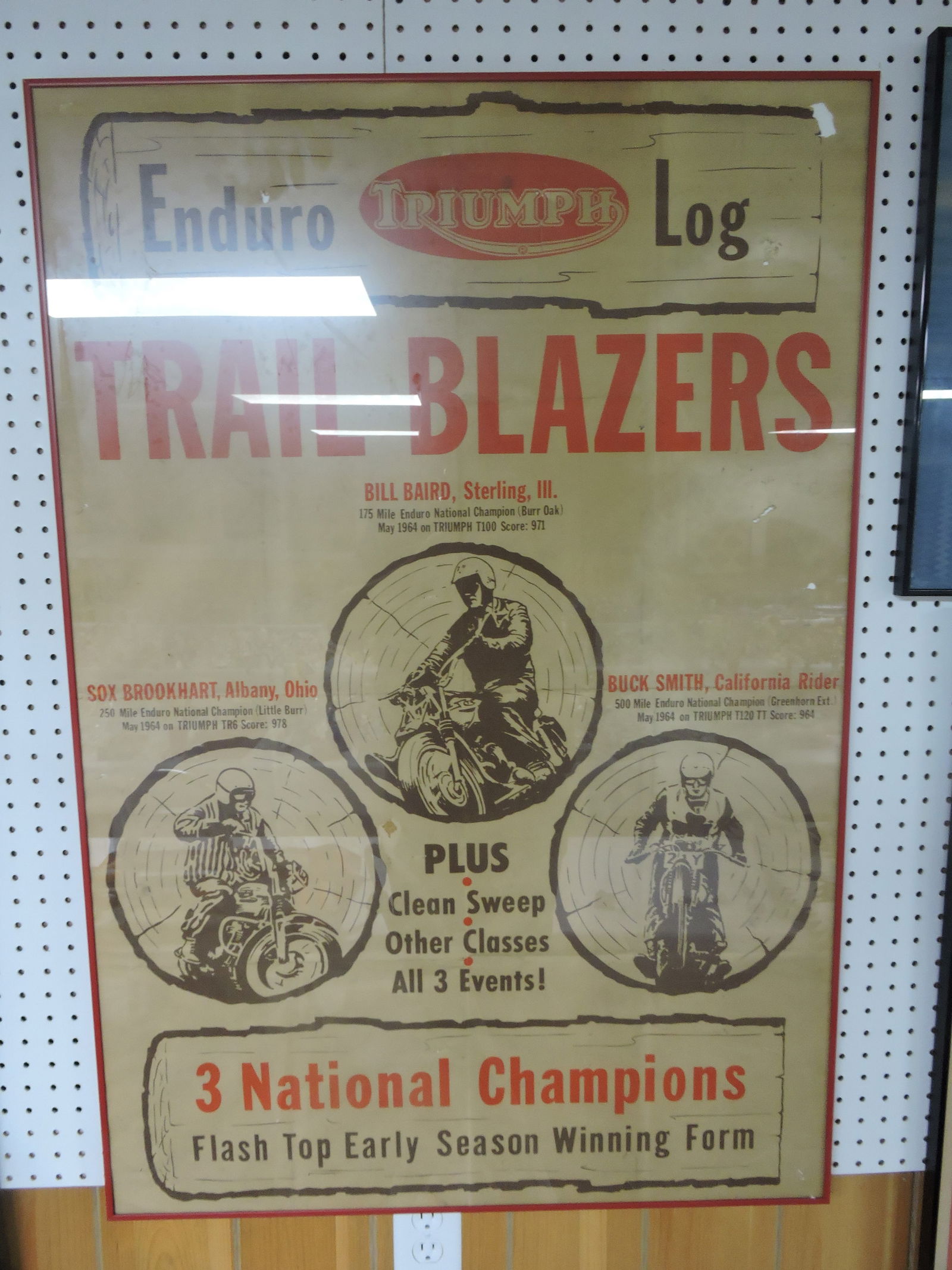 Vintage motorcycle poster 'Triumph (1 of 1)