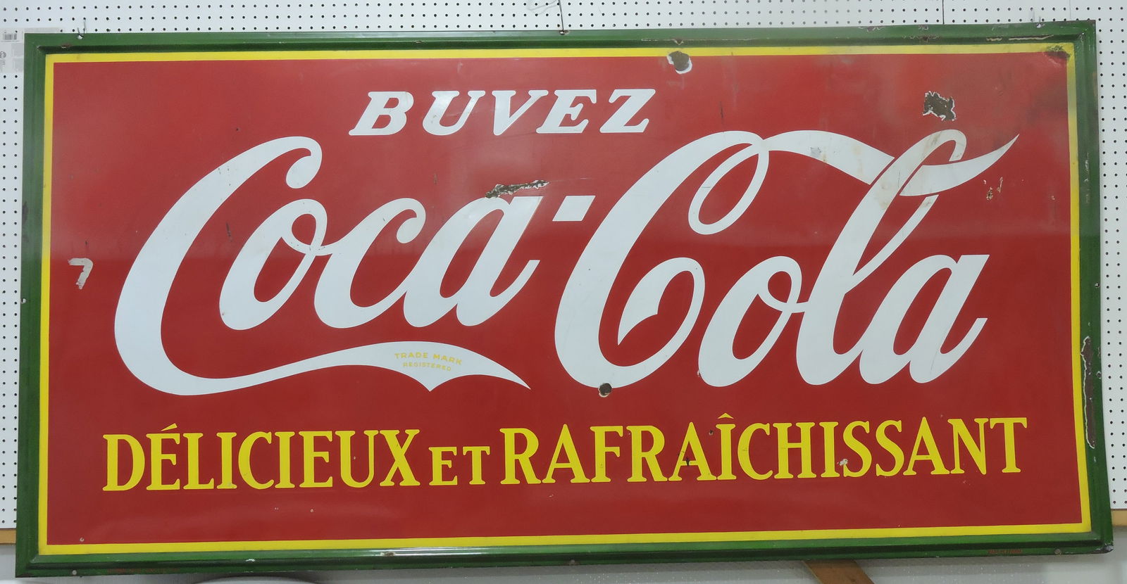 Coca Cola Buvez large porcelain sign (1 of 3)