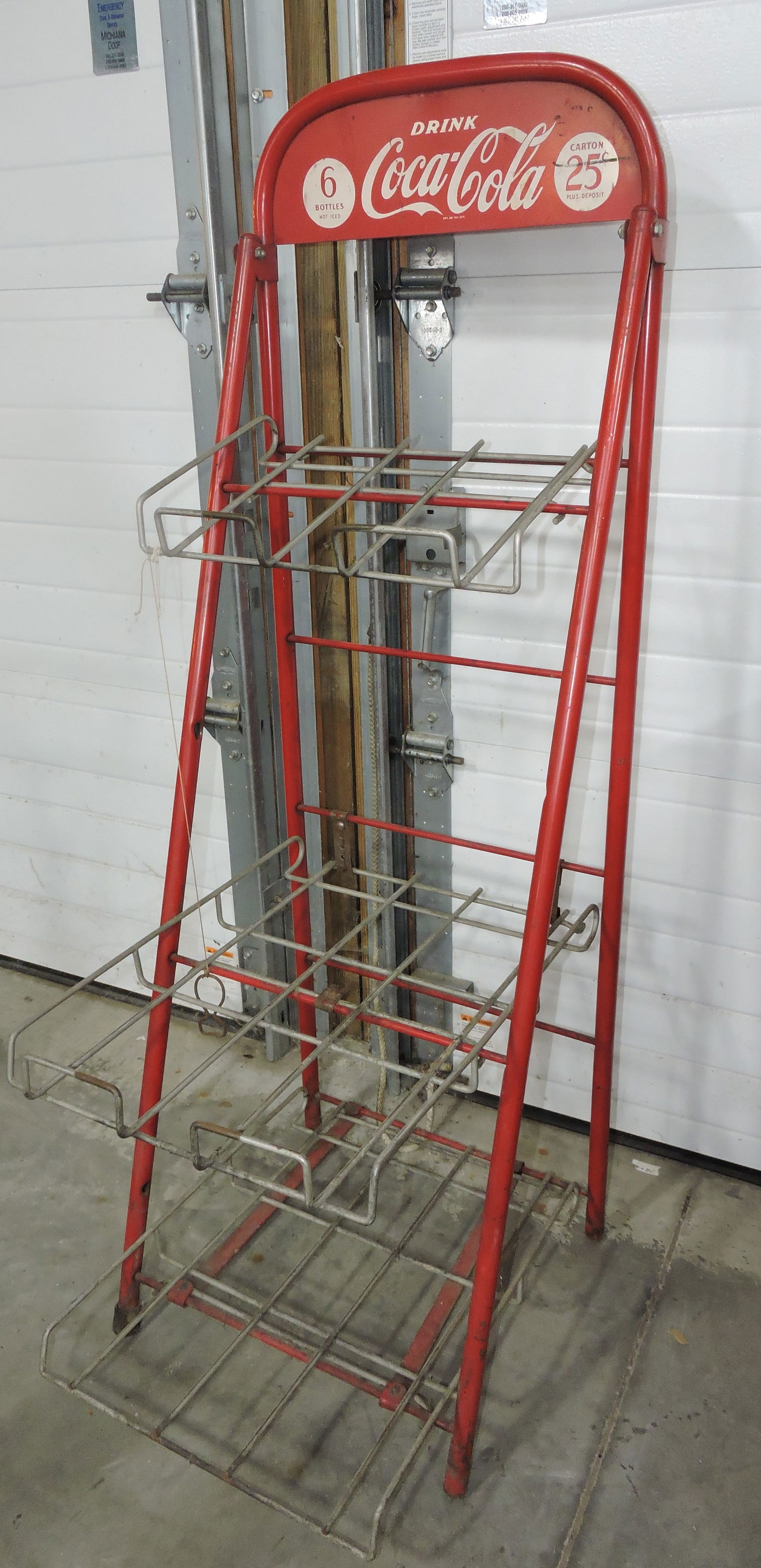 Coca Cola store bottle display stand, (1 of 2)