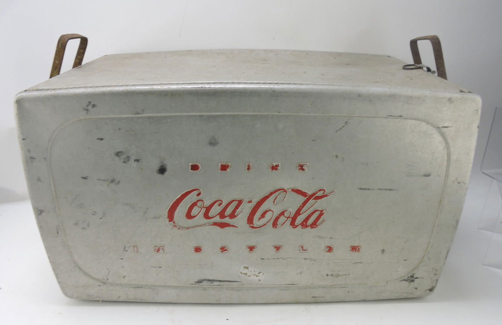 Coca Cola pop cooler, aluminum (1 of 3)