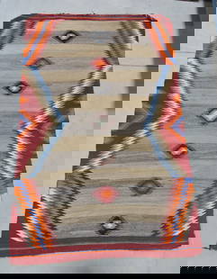 Southwest Navajo Indian rug,: 53"x35"