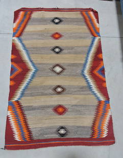 Southwest Navajo Indian rug,: 53"x35"