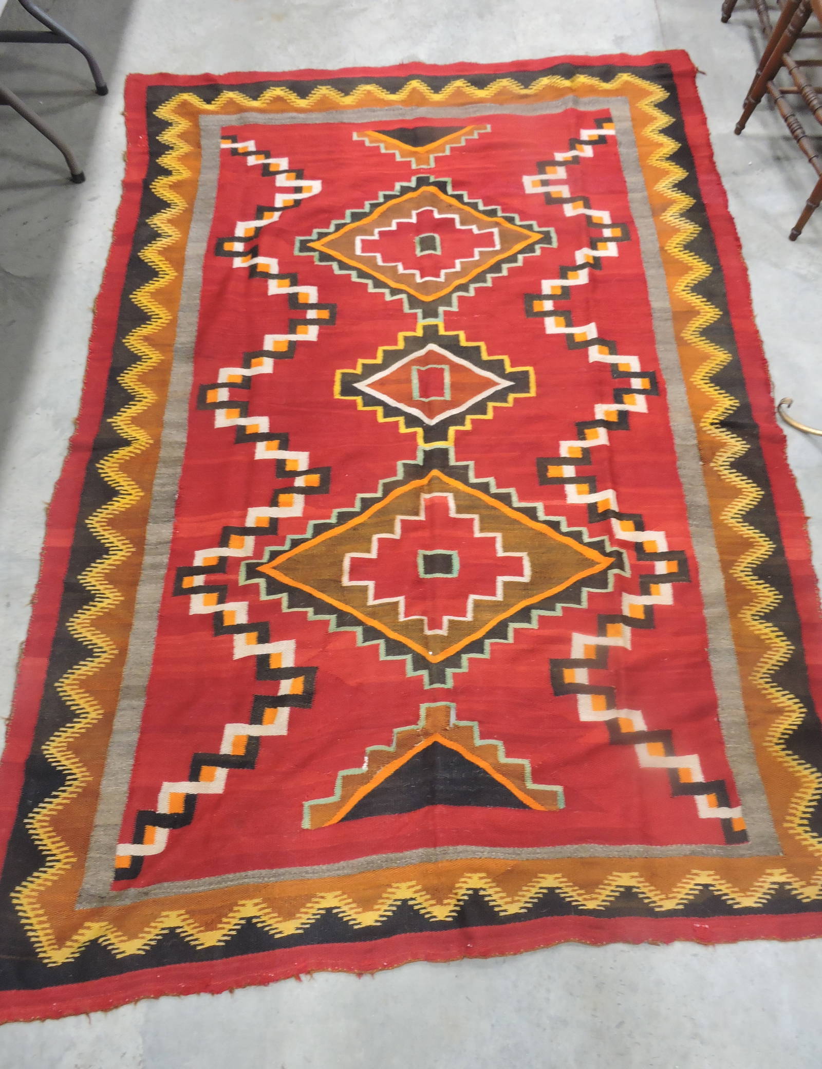 Southwest Navajo Indian Rug/blanket, Auction