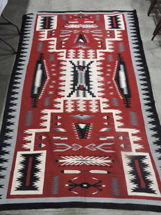 Southwest Navajo Indian rug,: 105"x66"