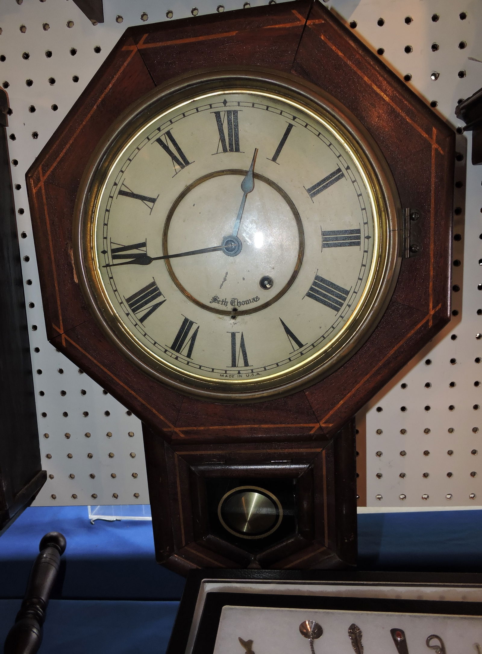 Seth Thomas wall regulator clock, 21" (1 of 1)